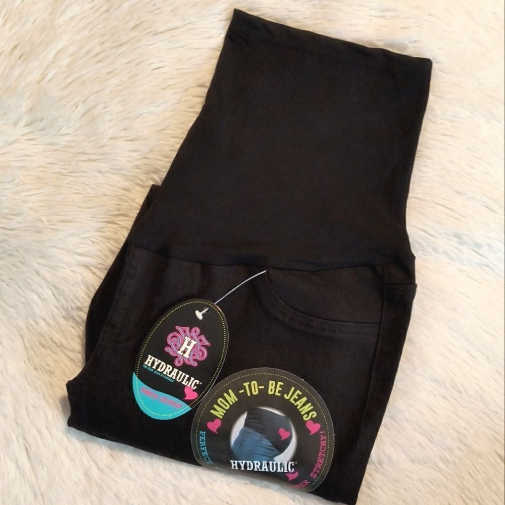 Hydraulic Black Maternity Ankle Skinny Jeans